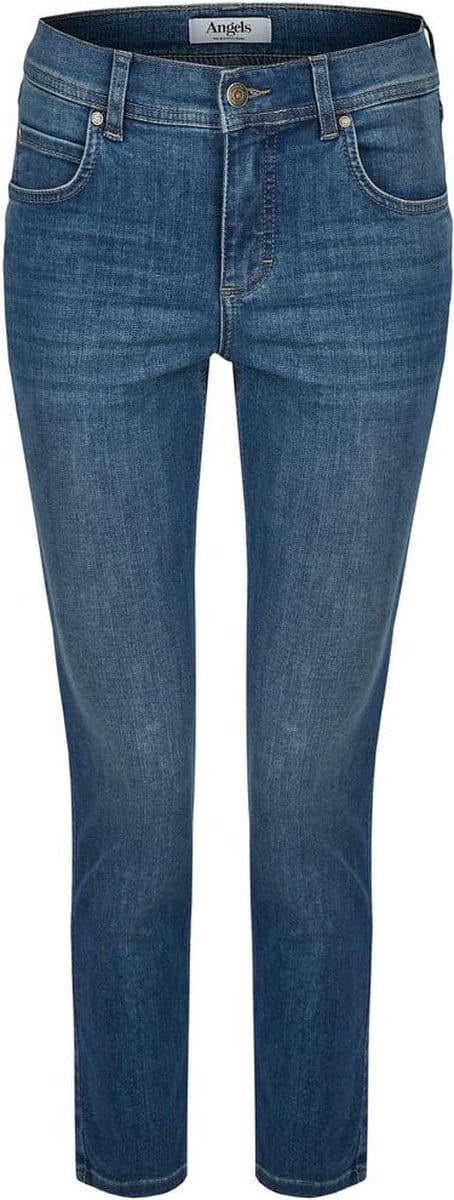 Skinny fit jeans met verkorte pasvorm, model 'Ornella'