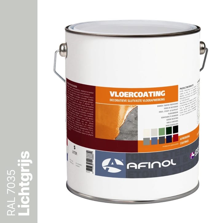 Afinol Vloercoating Lichtgrijs (RAL 7035) 5 liter