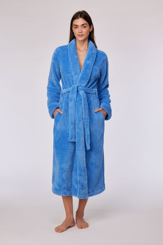 Woody kamerjas dames - blauw - 252-10-DGB-M/863 - maat XXL