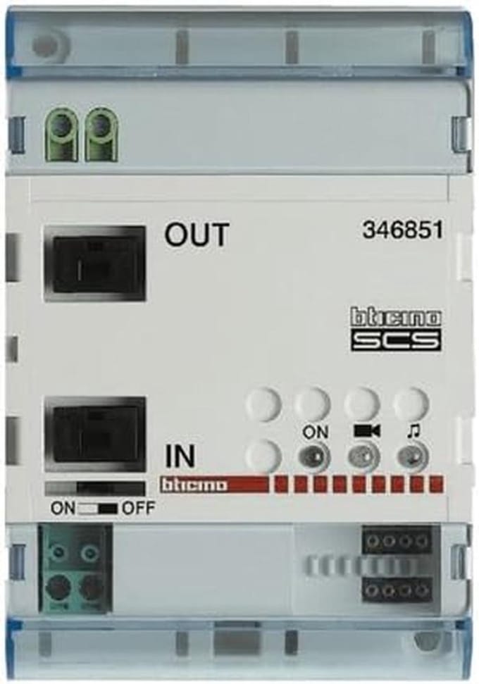 Uitbreidingsmodule - Installatie module - Systeem uitbreiden - 2-draads verbinding - 4 DIN modules