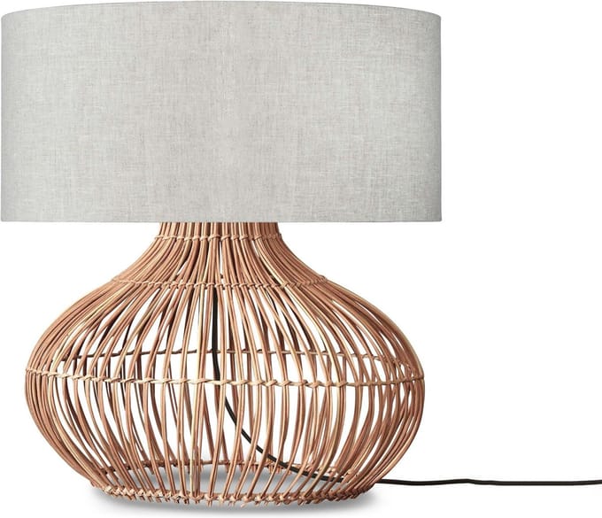 GOOD&MOJO Tafellamp Kalahari - Naturel/Rotan - Ø47cm - Modern