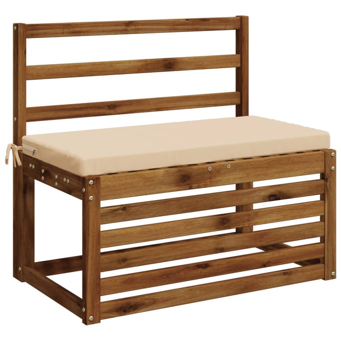 vidaXL - Bankkussen - SOEST - 100% - Polyester - Crèmekleurig - 80 - x - 40 - x - 5 - cm