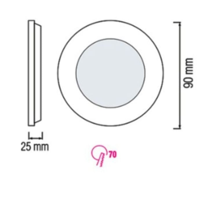 Dalle LED HOROZ ELECTRIC - 4200K - 3W