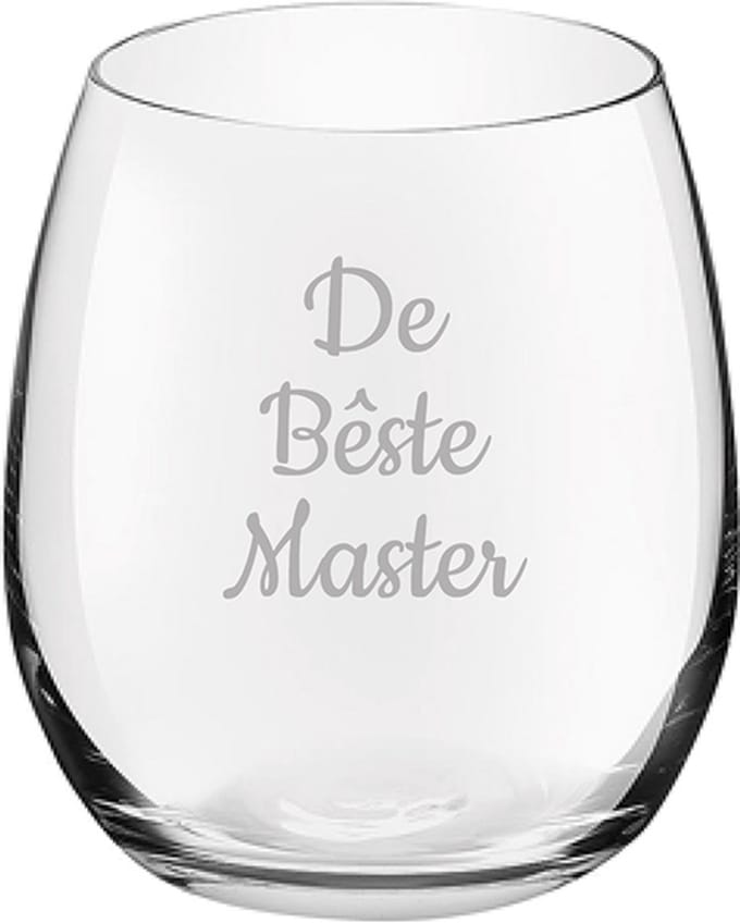 Gegraveerde Drinkglas 39cl De Bêste Master
