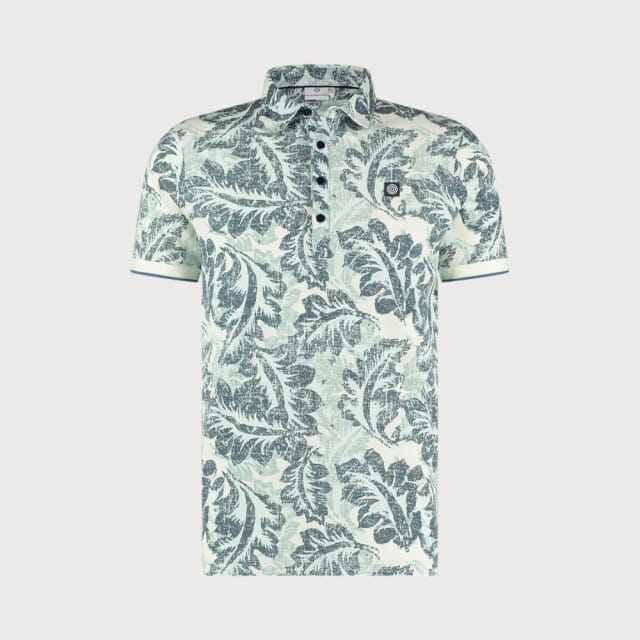 Blue Industry All-over print polo |