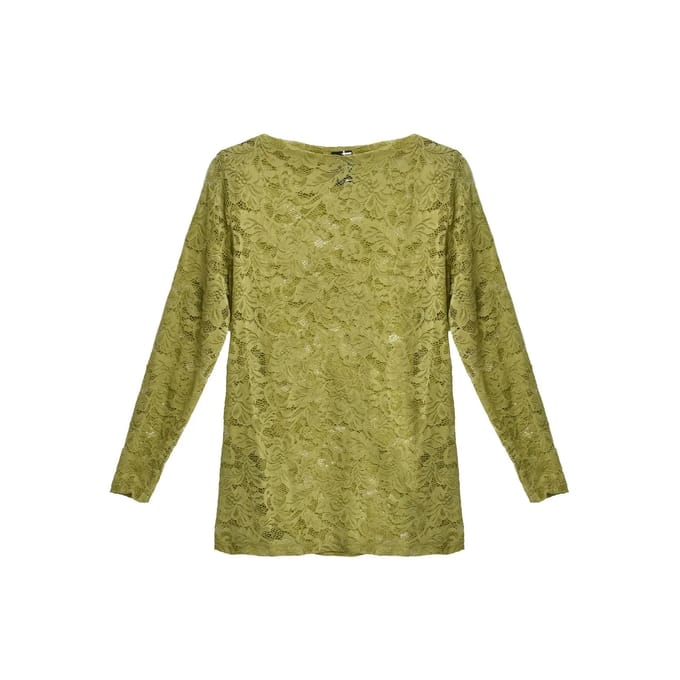 Vrouwen blouse met lange mouwen van kant Mat Fashion