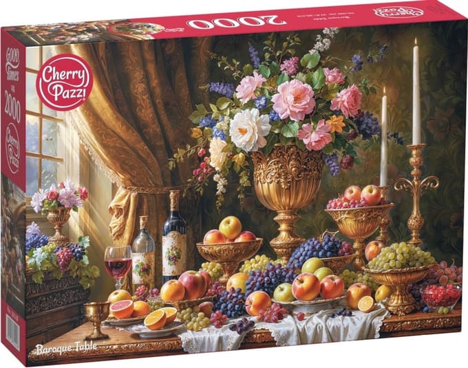 Baroque Table Puzzel 2000 Stukjes