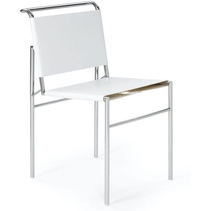 ClassiCon - Roquebrune stoel - wit - verchroomd