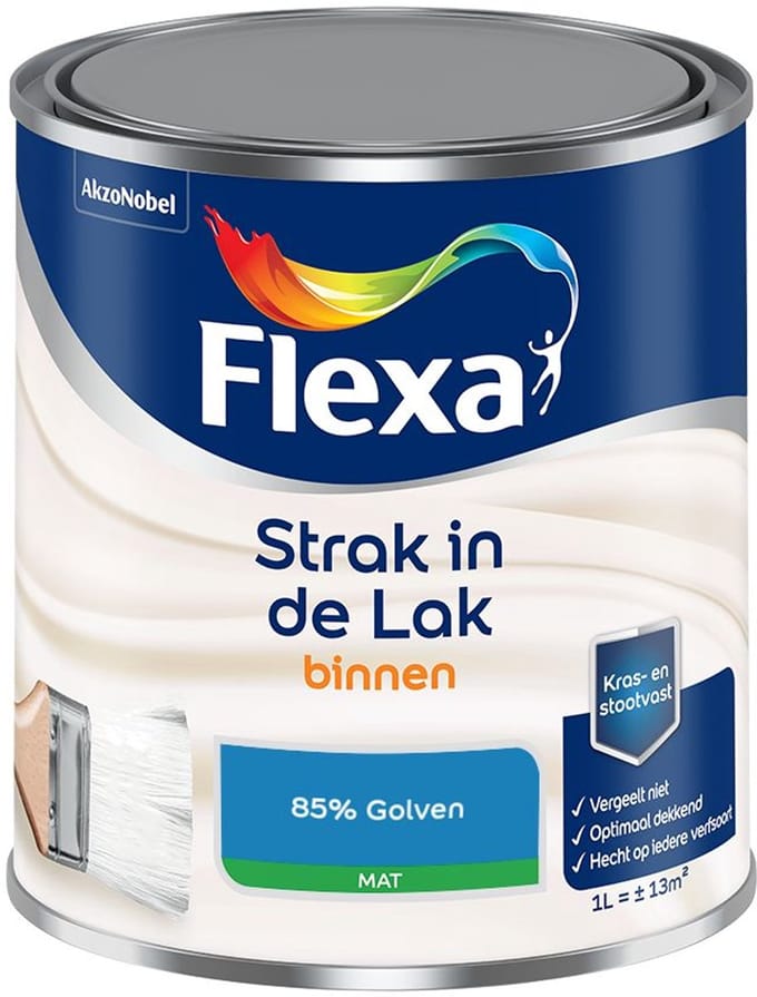 Flexa - Strak In De Lak Binnenlak Mat - 85% Golven - Mengverf - 1 L