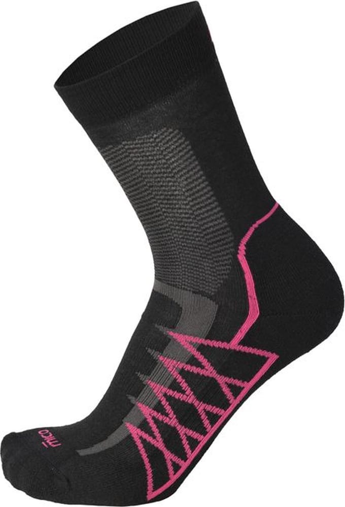 Mico - Medium Weight Hike Crew Socks - Zwart -S