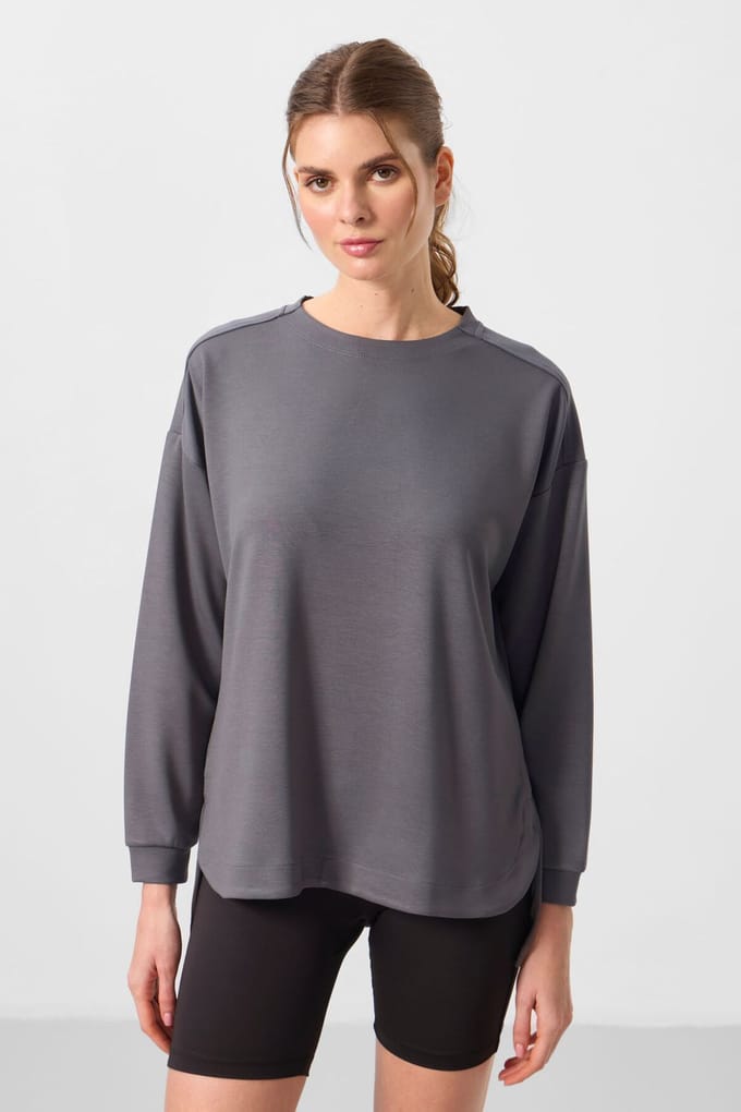 Langsleeve Jersey Tuniek Top