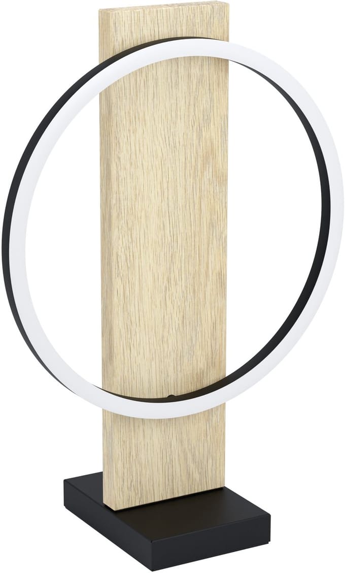 EGLO Boyal Tafellamp - LED - 42,5 cm - Zwart|Bruin|Landelijk|Wit