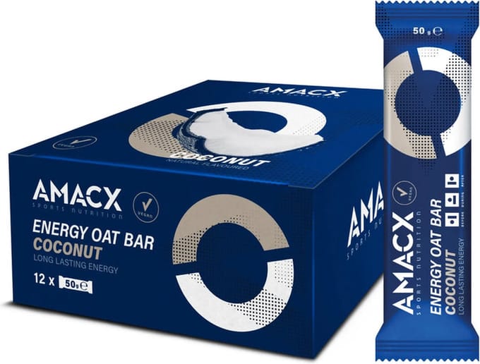Amacx Energy Oat Bar - Energie Reep - Energy Bar - Coconut - 12 pack