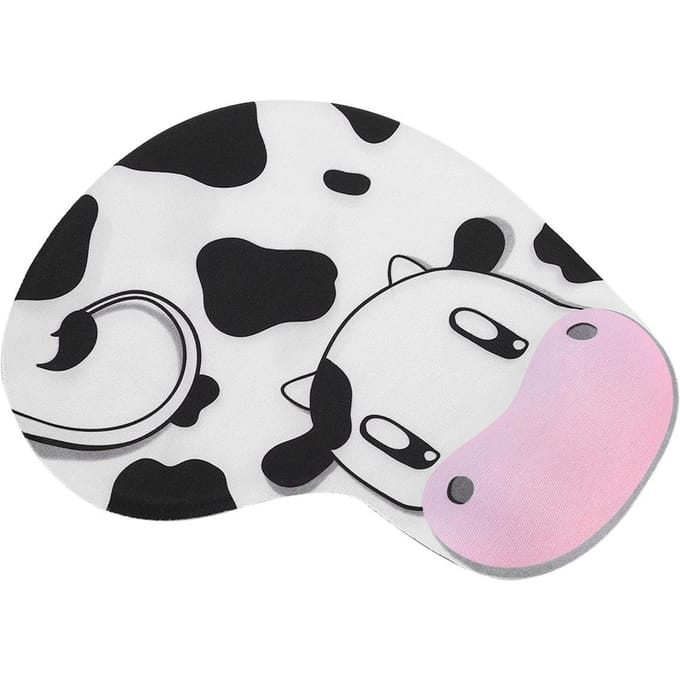 Tapis de Souris Gel Support Poignet Bureau Gaming Ordinateur Portable Ordinateur de Bureau Tapis Protège-Main white