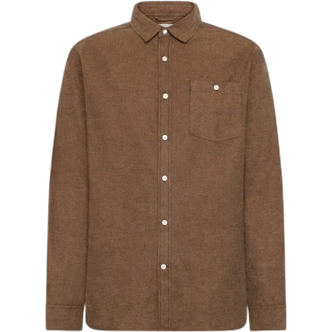Katoenen flanellen shirt KnowledgeCotton Apparel Fishbone - GOTS