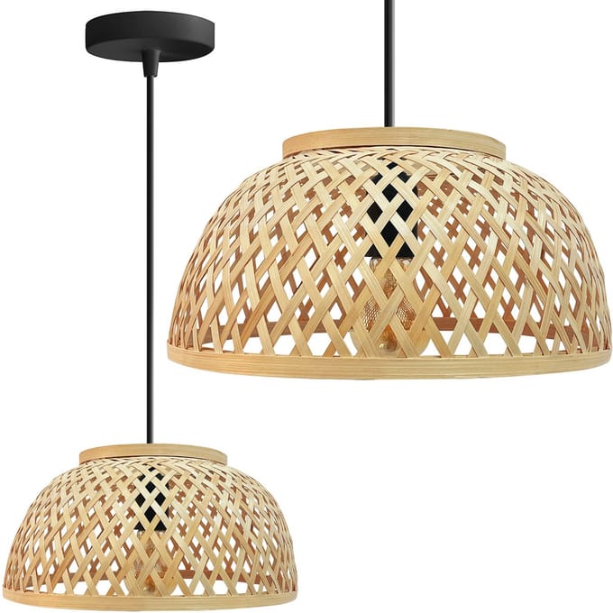 Toolight App1628-1Cp Hanglamp Bruin 16X30X16Cm