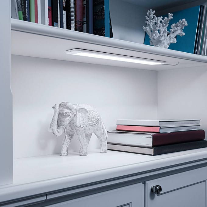 OSRAM SMART+ Wifi onderbouwlamp smal 50x3,75 met TW EXT in wit met aluminium behuizing, IP20 bescherming voor gebruik binnenshuis, eenvoudig te installeren