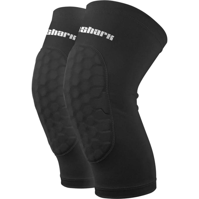 1 paire de genouillères en nid d'abeille résistantes aux chocs pour VTT M noir