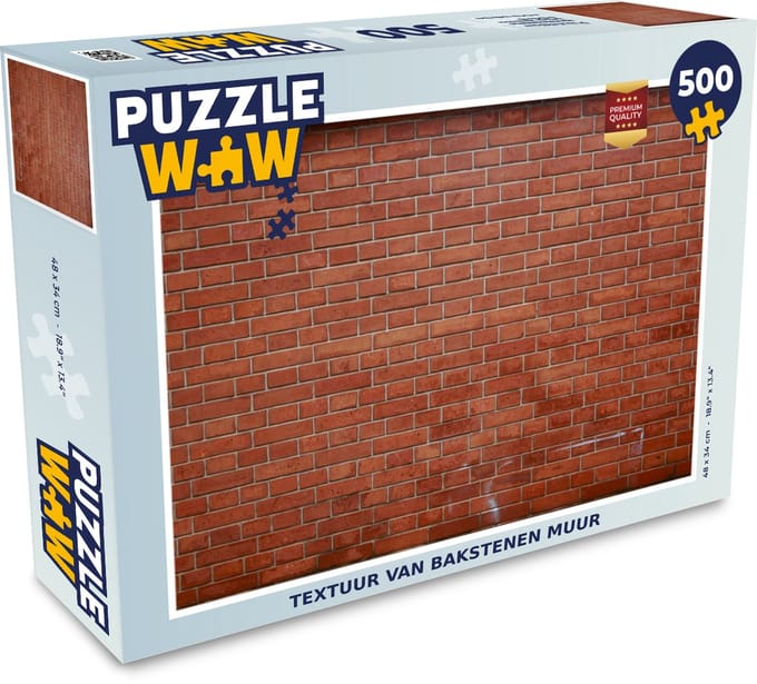 Puzzel Bakstenen - Muur - Textuur - Legpuzzel - Puzzel 500 stukjes