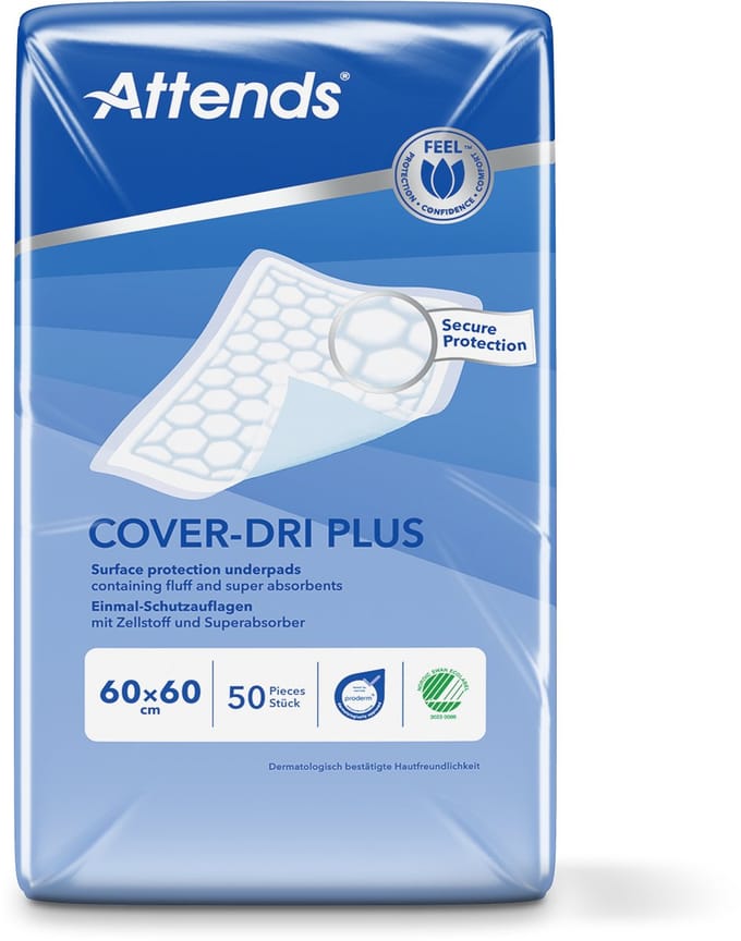 Attends Cover Dri Plus 60x60 - 50 stuks