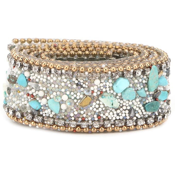 2,5 cm DIY Diamond Mesh Wrap Roll met kristallen strass-steentjes, kettingversiering en lintdecoratie (#05) beige