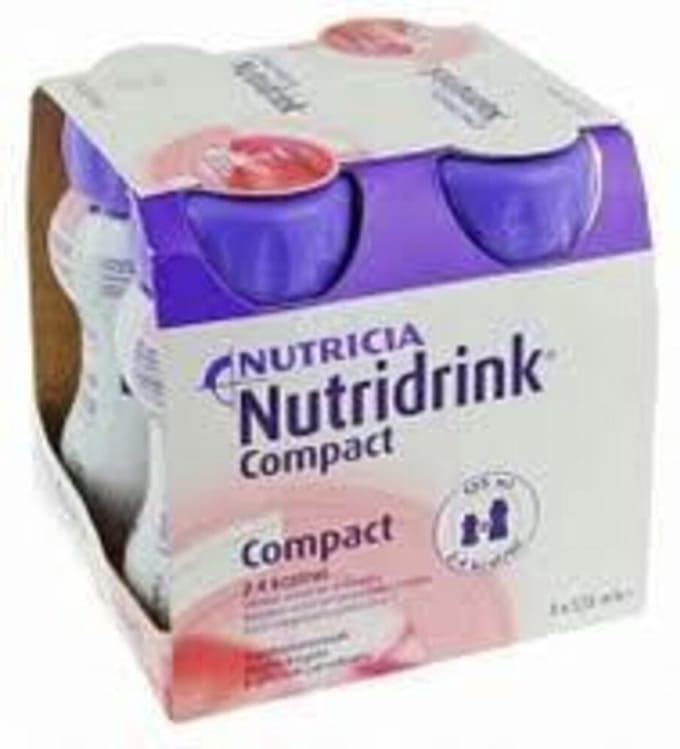 Nutridrink Compact aardbei - 4 x125 ml
