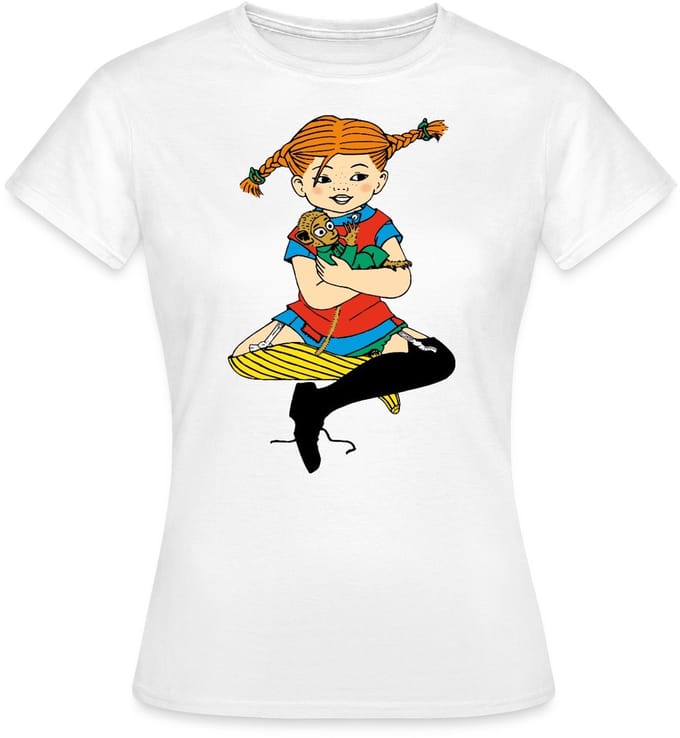 Pippi Langkous En Meneer Nilsson T-Shirt Dames