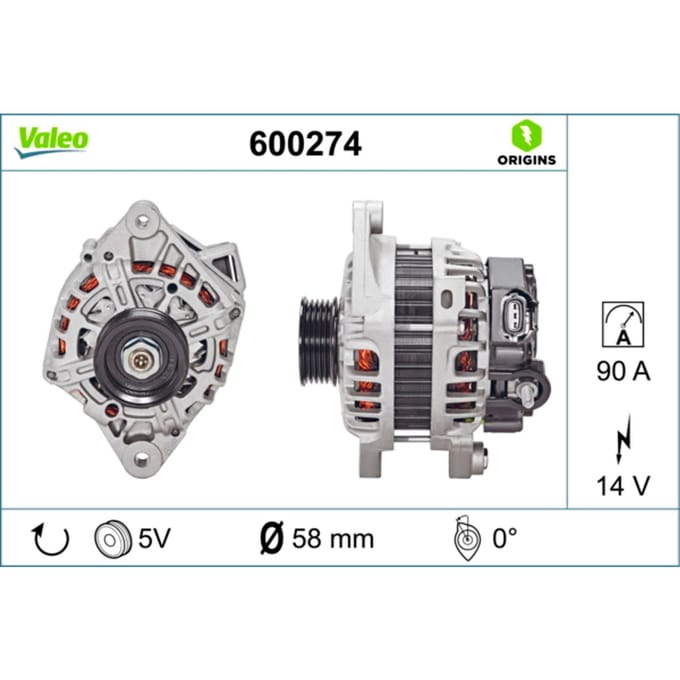 Driefasige generator VALEO ORIGINS NEW VALEO 600274