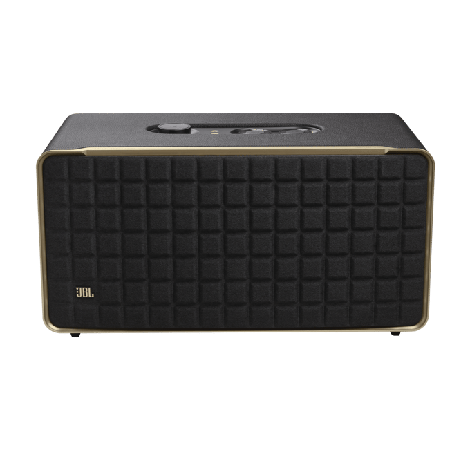 JBL Authentics 500 - Premium WiFi Speaker met Dolby Atmos - Retro Design Luidspreker - AirPlay, Chromecast & Spotify Connect - Multiroom Audio - Google Assistant & Alexa - Zwart