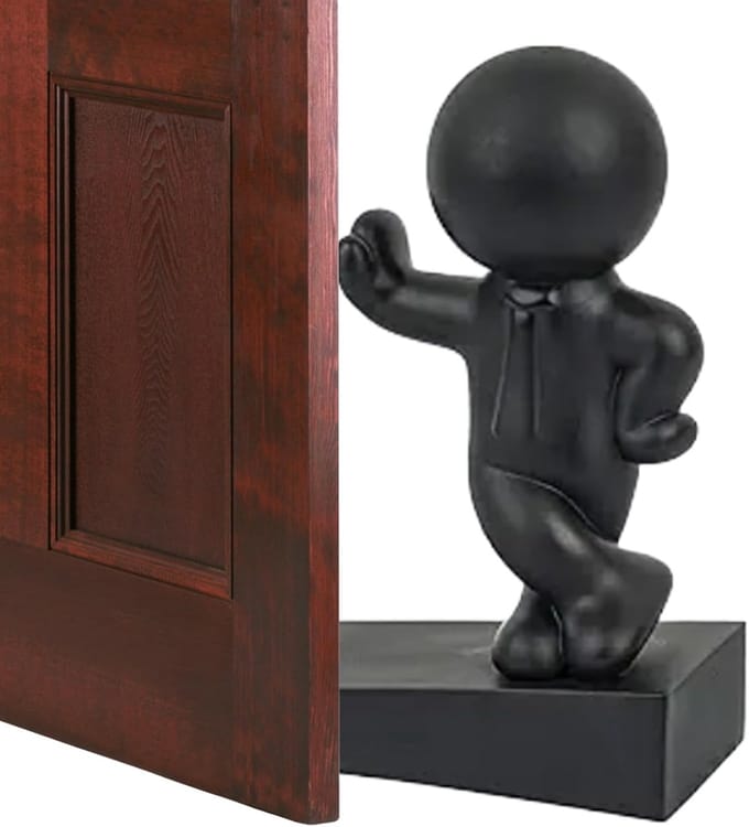 Deurstopper - Deurhouder - Vloer Beschermen - Anti-shock Ontwerp - 10.4 cm - Wit