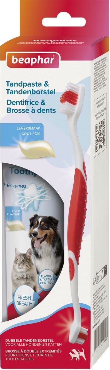 Beaphar Combipack Tandpasta + Borstel