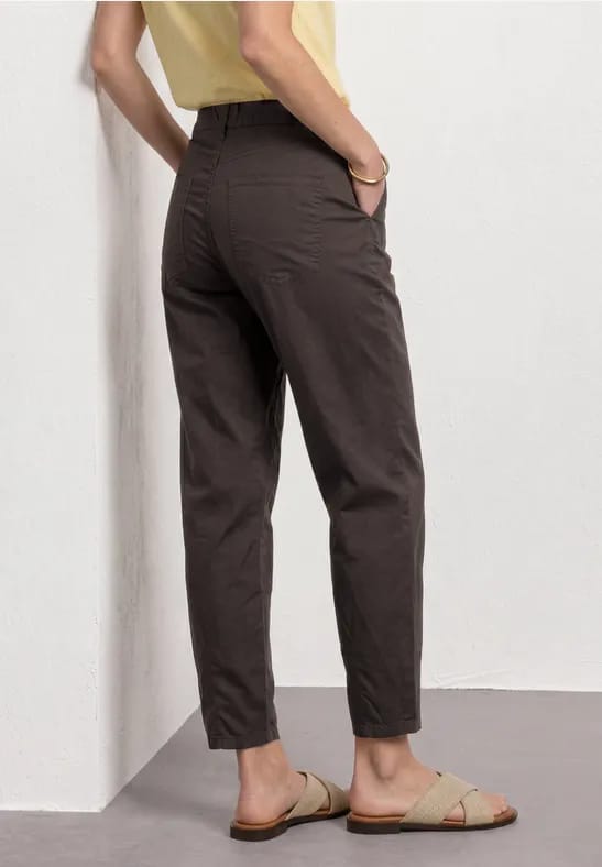 High Waist Barrel Leg broek