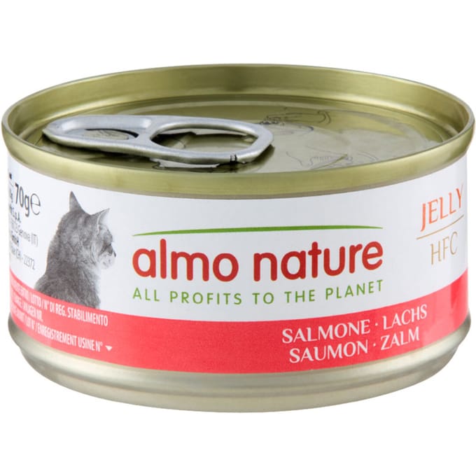 24 x 70 g Zalm Almo Nature HFC Natural kattenvoer