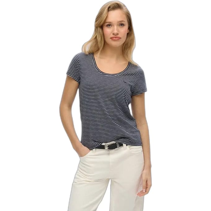 Superdry SCOOP NECK TEE Dames T-shirt