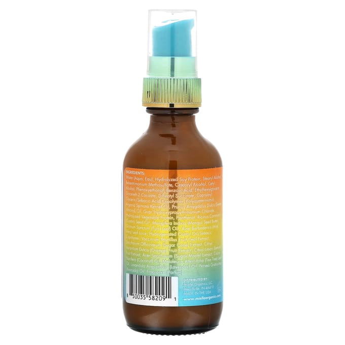 Mielle, Sérum Nourrissant Instantané 3-en-1, Mangue & Tulsi, 2 fl oz (59 ml) brown