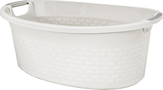 BRANQ - Wasmand Carter met handgrepen - Cotton 40L - Antiek wit