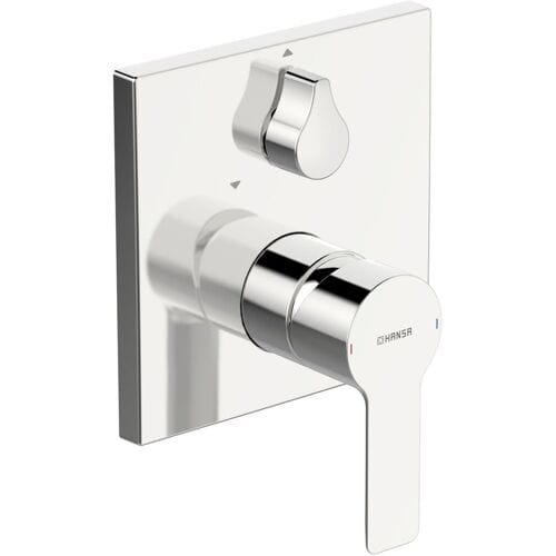 Hansaligna ready-mounted set for bath shower, angular rosette 83859513