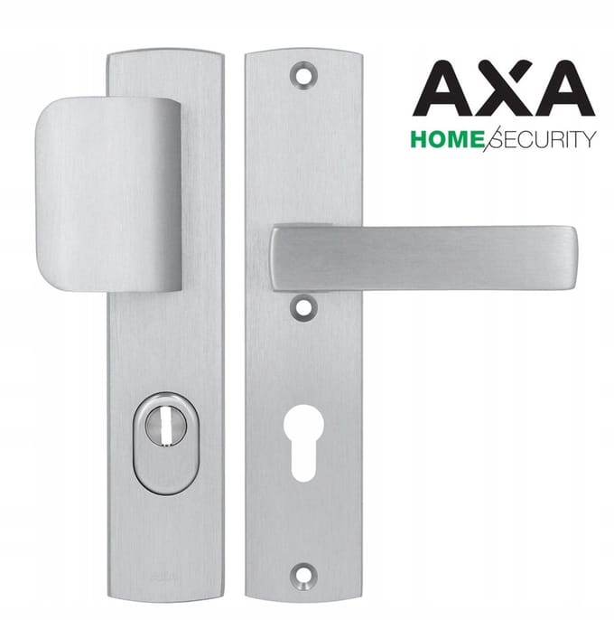 AXA Apollo Deurkruk met Veiligheid FLEX F1 Zilver 72mm
