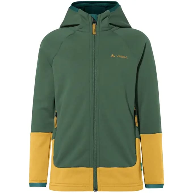 Vaude Capacida Ii Fleece Met Volledige Rits Groen 158-164 cm Kinderen