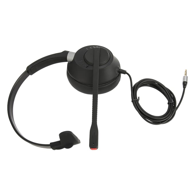 X6S 3.5 Telefoonheadset ENC Actieve Ruisonderdrukking Enkeloorig PC-hoofdtelefoon voor Klantenservice