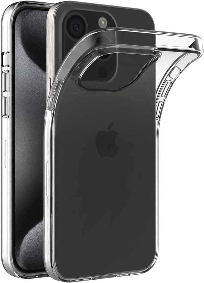 Flexibele achterkant Silicone hoesje Transparant Geschikt voor: Apple iPhone 16 Pro Max