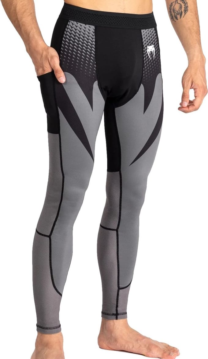 Venum Attack Sportlegging Spats Zwart Grijs - S - Jeans Maat 30