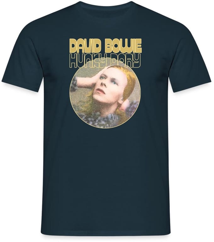 David Bowie Hunky Dory Album Cover T-Shirt Heren