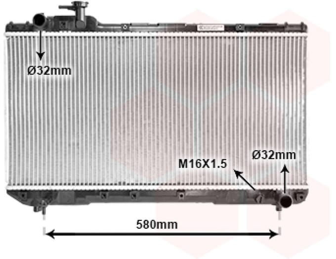 Van Wezel - RADIATOR VOOR TOYOTA RAV 4 XA10 1994-2000 164007A110