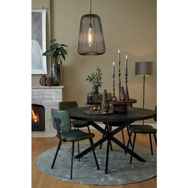 Light & Living - Vloerkleed SJORS - Ø200x0.5cm - Groen