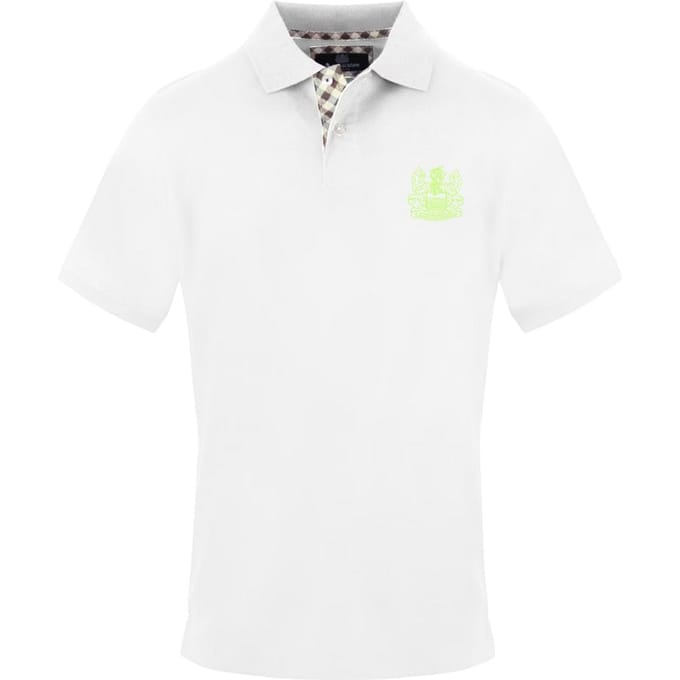 Aquascutum Herenpolo met korte mouwen (Wit)