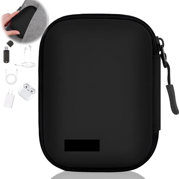 Srup Cable Organizer Bag, Cable Organizer Travel, Hard Case Electronics Small, Electronic Bag Waterproof, Universal - ShopVlot