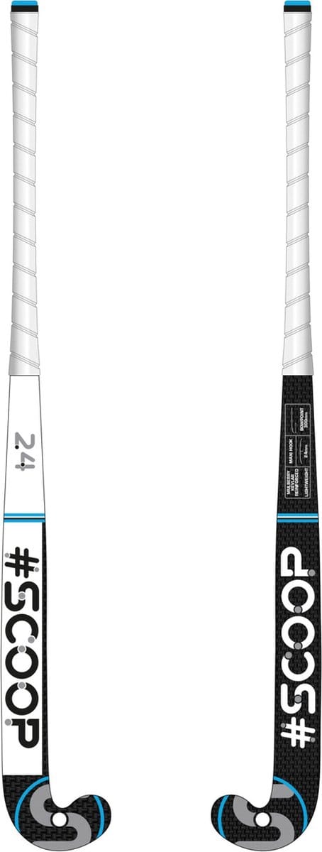 Scoop WDN Zaalhockeystick Junior Design 2 - Mid Bow - Indoor - Blue - 35 Inch