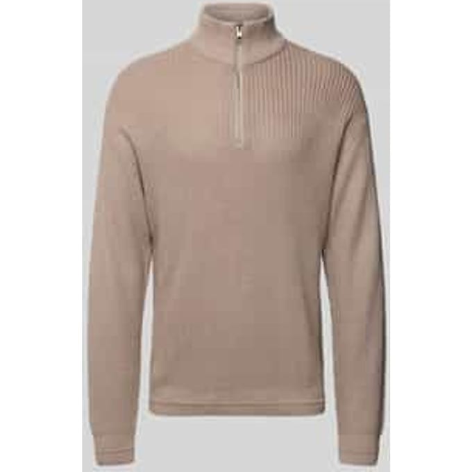 JACK&JONES - JJKAITO KNIT HALF ZIP BF - Heren - Gebreide truien