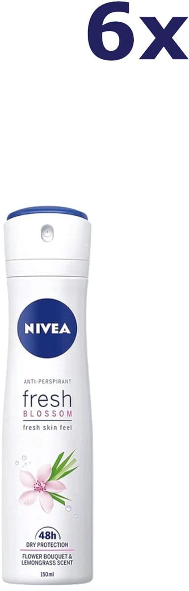 6x Nivea Deospray – Fresh Blossom 150 ml